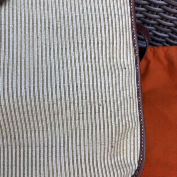 Authentic Hermes Toile Swift Evelyne PM leather brown crossbody bag RARE - Picture 4 of 16